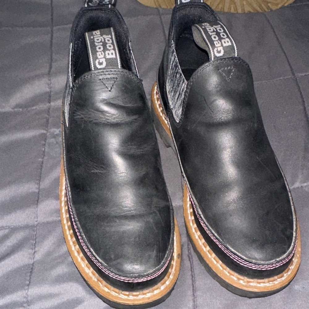 Georgia Boot Black and Brown women’s Leather Boots